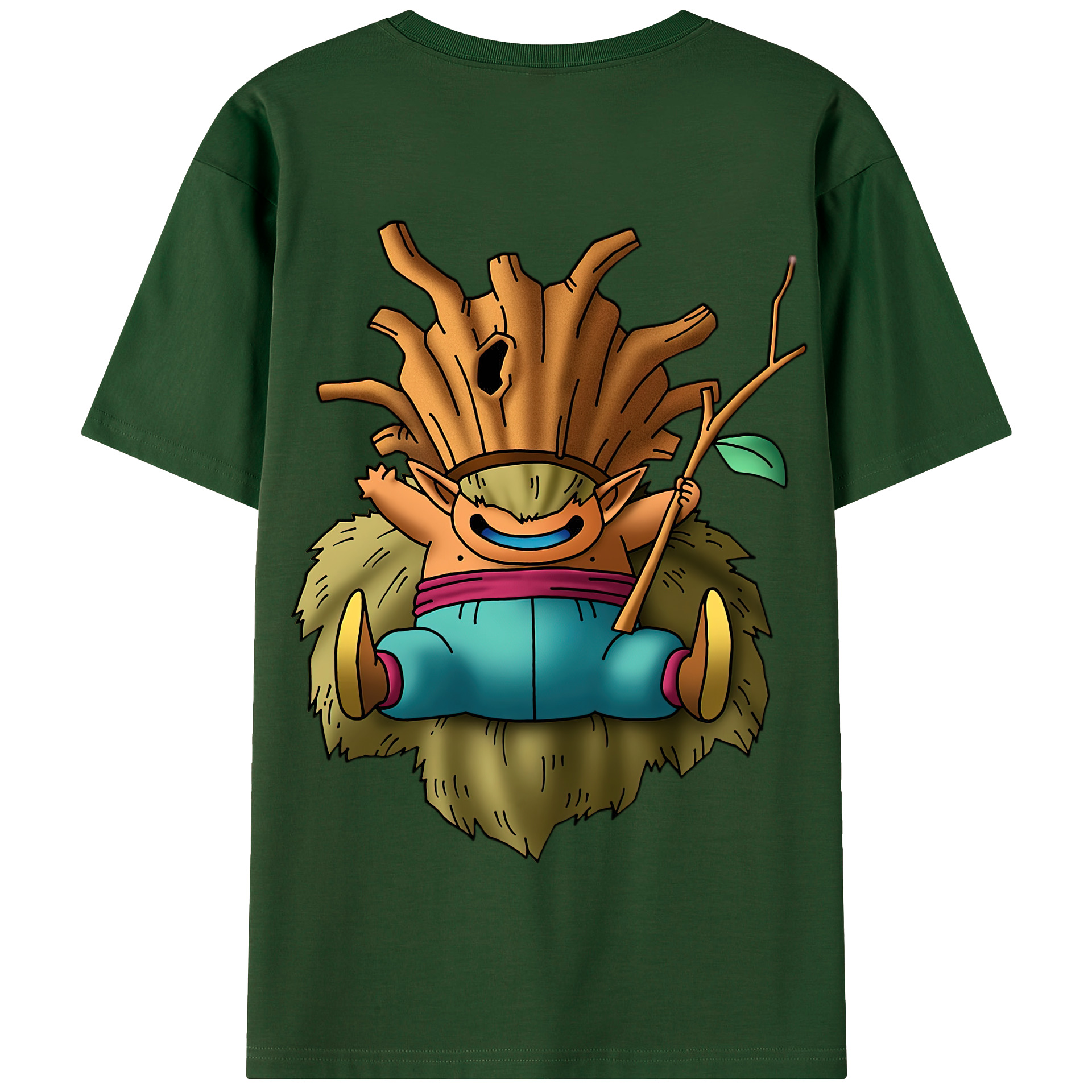 （画像用） ドラゴンクエスト Doragon Kuesuto Dragon Quest 綿100％半袖Tシャツ（背面プリント）